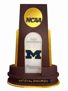 Michigan NCAA 2026 championship trophy replica