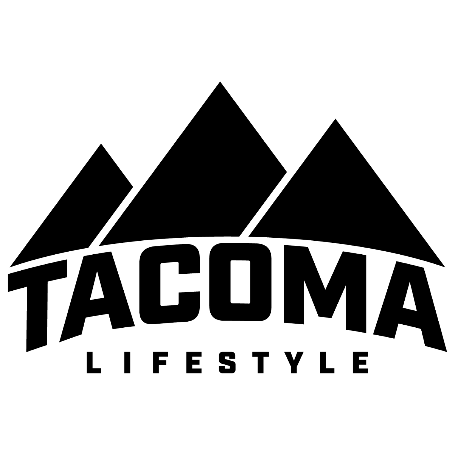 Tacoma Lifestyle Black OG Sticker