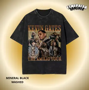 Kevin Gates “The Amilio Tour” Wash and Normal Shirt, Vintage Rap Tee