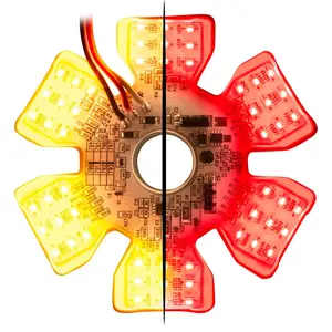 Grand General Ultra-Thin Hex Air Cleaner Dual-Color LED Light Kit, Automotive Decorative Special Bulb