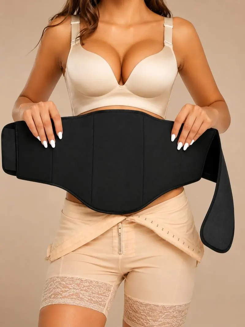 360 Lipo Foam Ab Board Post Surgery Liposuction Abdominal Compression Boards Belly Wrap Lipo Recovery Waist Cincher Adjustable Breathable