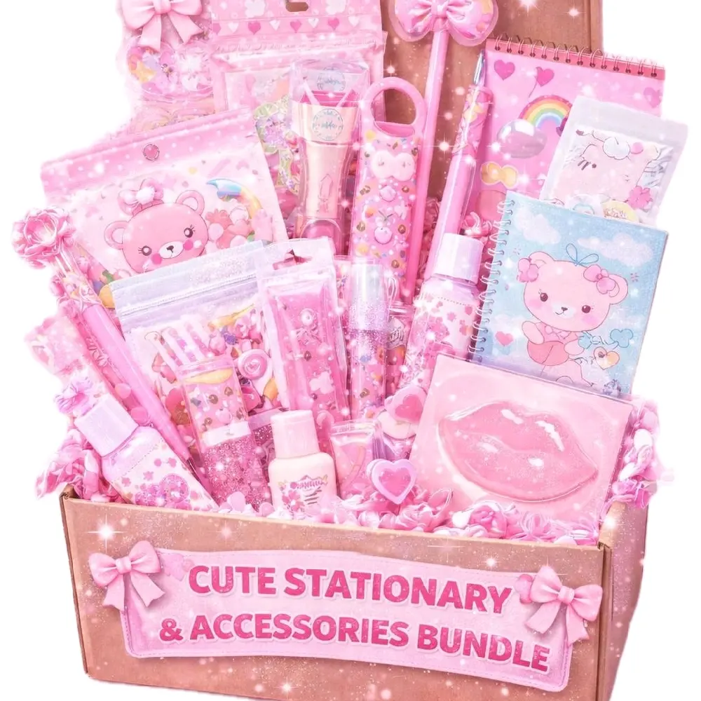 Kawaii Stationery & Accessories Pack Kawaii Stationery & Accessories Pack