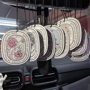 Aromatherapy Car Hanging Tag - Light Fragrance, Odor-Eliminating, Long-Lasting Scent Chip. Car Pendant, Durable Fragrance Card, Furniture Diffuser Card, Car Odor Removal Decor.