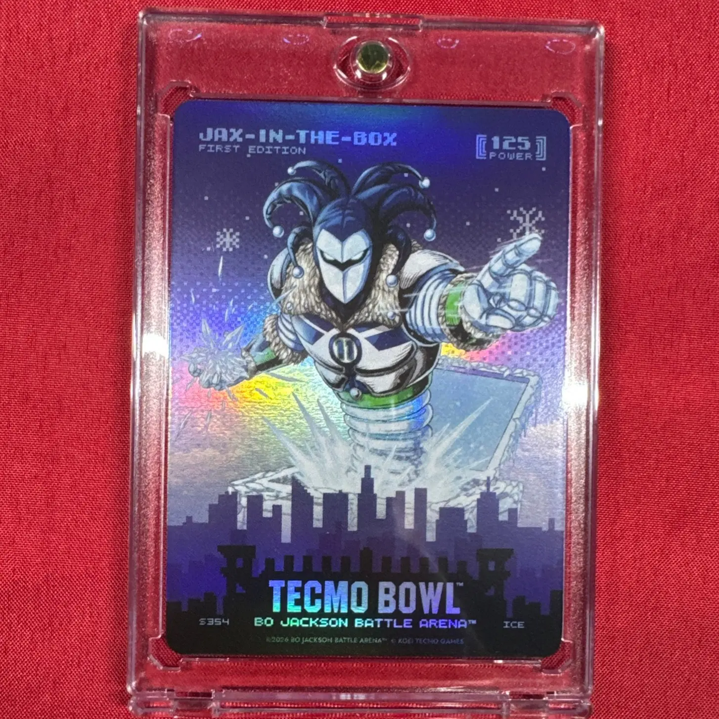 2026 Bo Jackson Battle Arena - "Jax-In-The-Box" Jaxon Smith Njigba - *Skyline Ice* 1st Edition - Tecmo Bowl Card