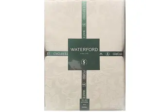 Waterford | Floral Jacquard Damask | Luxury Woven Tablecloth | Timeless Elegance size 70x80in| Paisley White