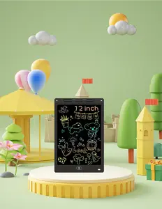 LCD Writing Tablet 12 Inch Electronic Writing Drawing Pad Portable Doodle Board Gifts for Kids Office Memo Home Whiteboard Black