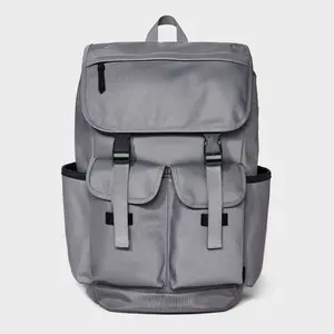 Men's 18.5" Backpack with Buckles - Goodfellow & Co Gray