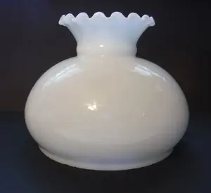 62233 Cased White Glass Student Lamp Shade – 8" Spread, 7½" Bottom, 7" Height