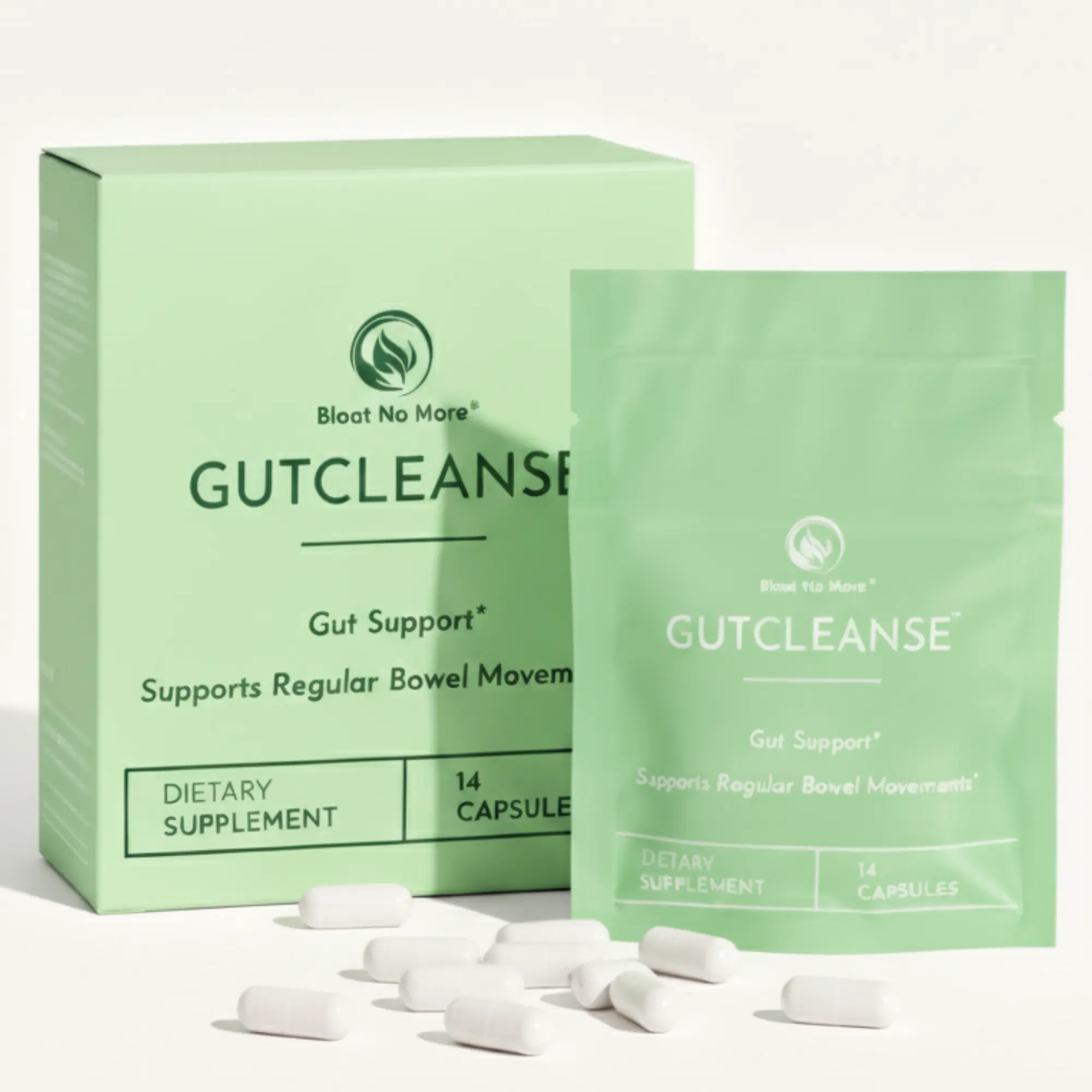 Bloat No More GutCleanse 7 Day Gut & Colon Cleanse Detox Capsules - Bloating & Constipation Relief | Gentle Digestive Support, Promotes Regularity, Magnesium with Psyllium Husk, Supports Natural Cleansing