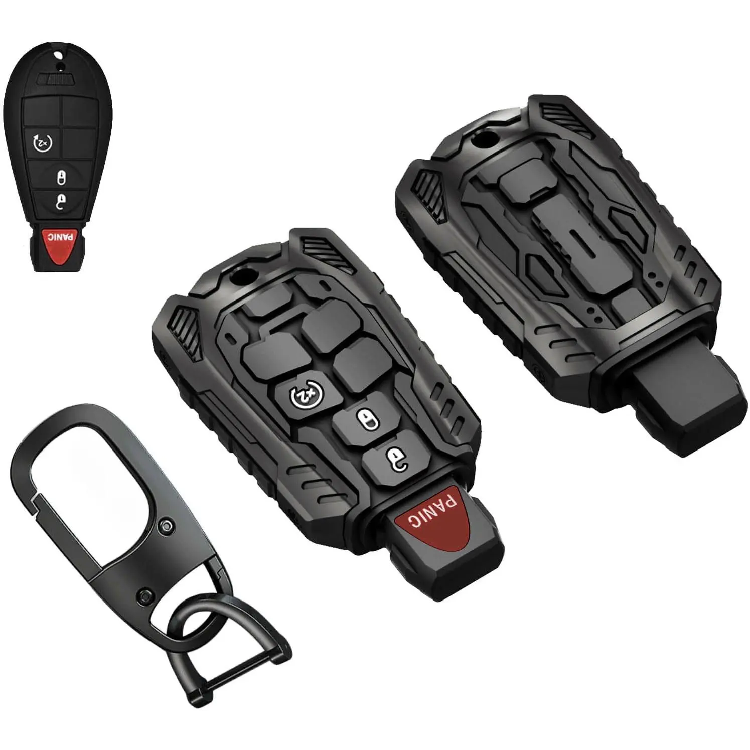 Alloy Keychain Protective Cover Accessories Keychain Case Keychain Suitable for Dodge