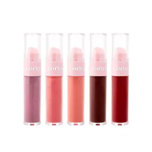 CORINGCO Topping Tip Glow Lip Plumper – Tinted Hydrating Lip Gloss with Vitamin E | High Shine Plumping Lip Polish