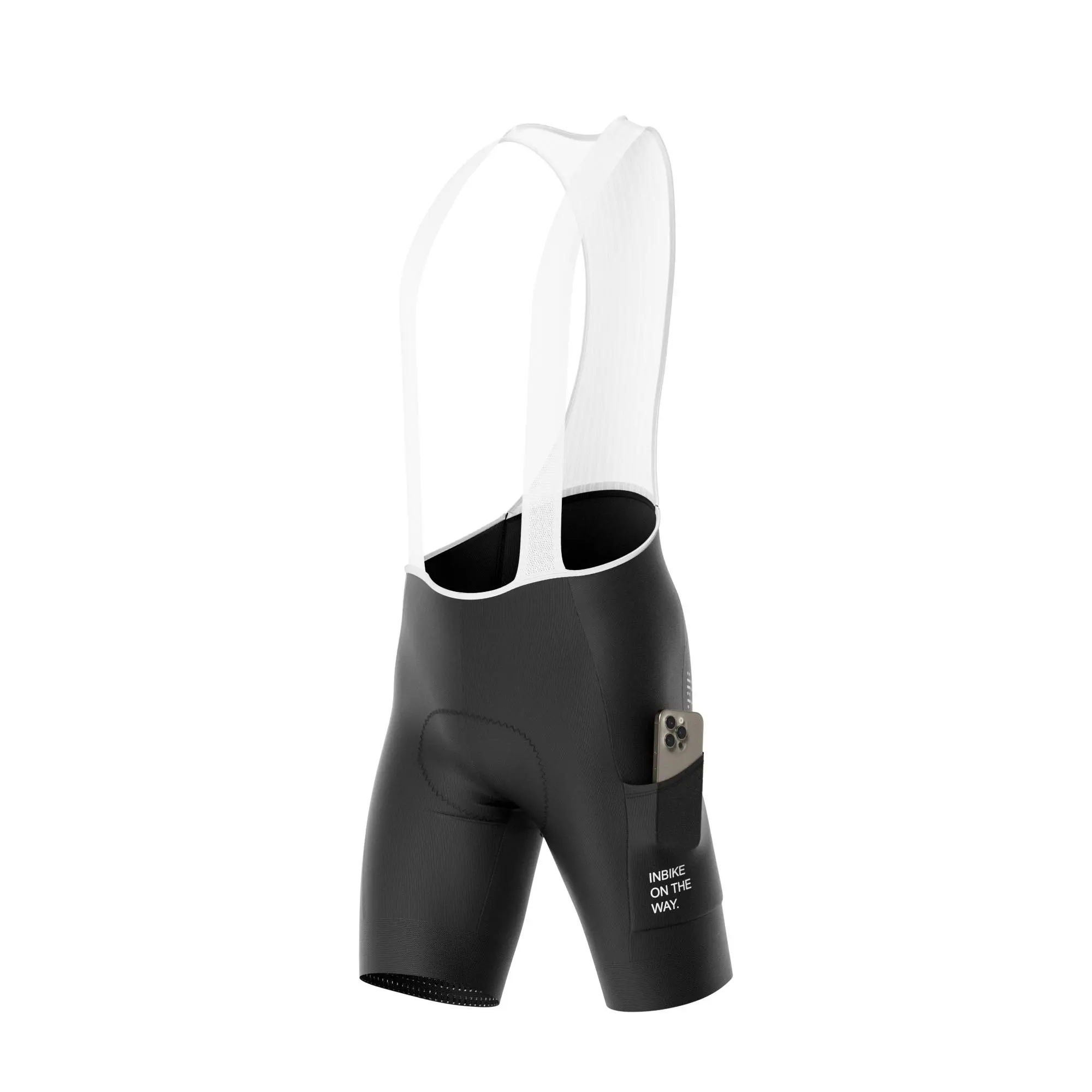 INBIKE Men's 3D Padded Cycling Bib Shorts, Lightweight & Breathable with Side Pockets, Anti-Friction for Long Distance Road Biking, Anti-Friction Properties, Up To 6 Hours, No, Biker Shorts, Cycling Sports Wear, Riding Shorts