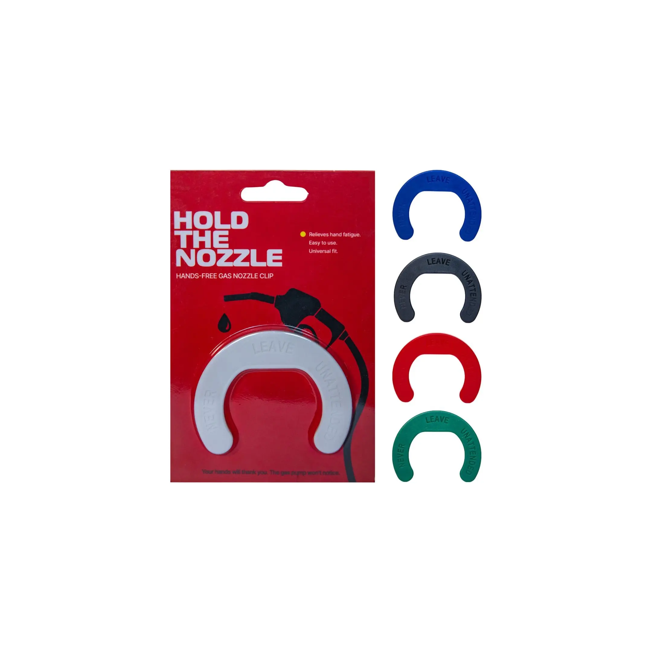 HoldTheNozzle Gas Pump Clip Holder Hands Free Fueling Accessory