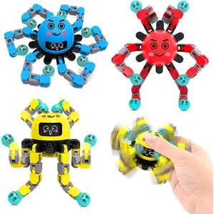 Easter Basket Stuffers Transformable Fidget Spinner Toys for Kids and Adults,9 PCS Sensory Toy for Boys Teens ADHD Stress Relief,Fingertip Gyros Birthdays Gifts Travel Party Favors for Girl