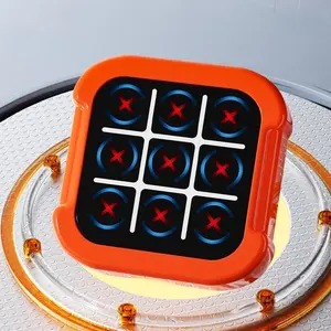 Electronic Tic Tac Toe Game, 4-In-1 Travel Game Set, Family Board Game, Suitable for Ages 3+, Enhances Memory Skills, Requires 3 Aaa Batteries Not Included