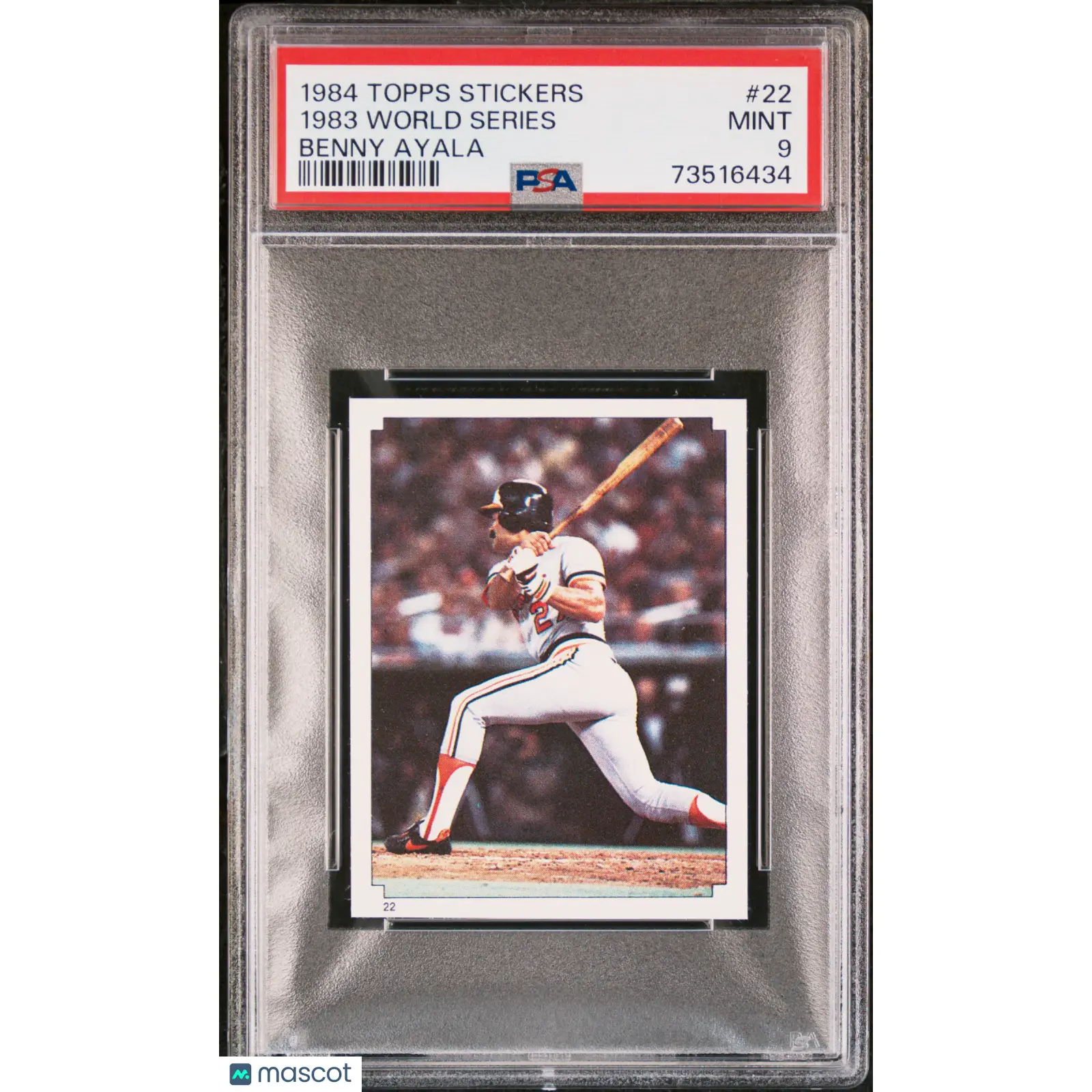 1983 World Series PSA 1984 Topps Stickers Baseball #22 9 73516434