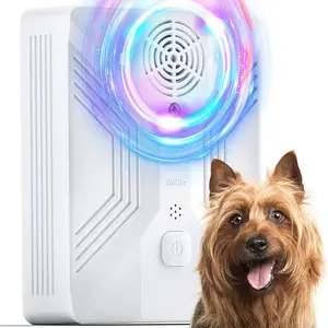 Rechargeable Anti Barking Device for Dogs, Ultrasonic Dog Barking Deterrent with 3 Modes, 50Ft Waterproof Safe Silencer for Indoor & Outdoor Use