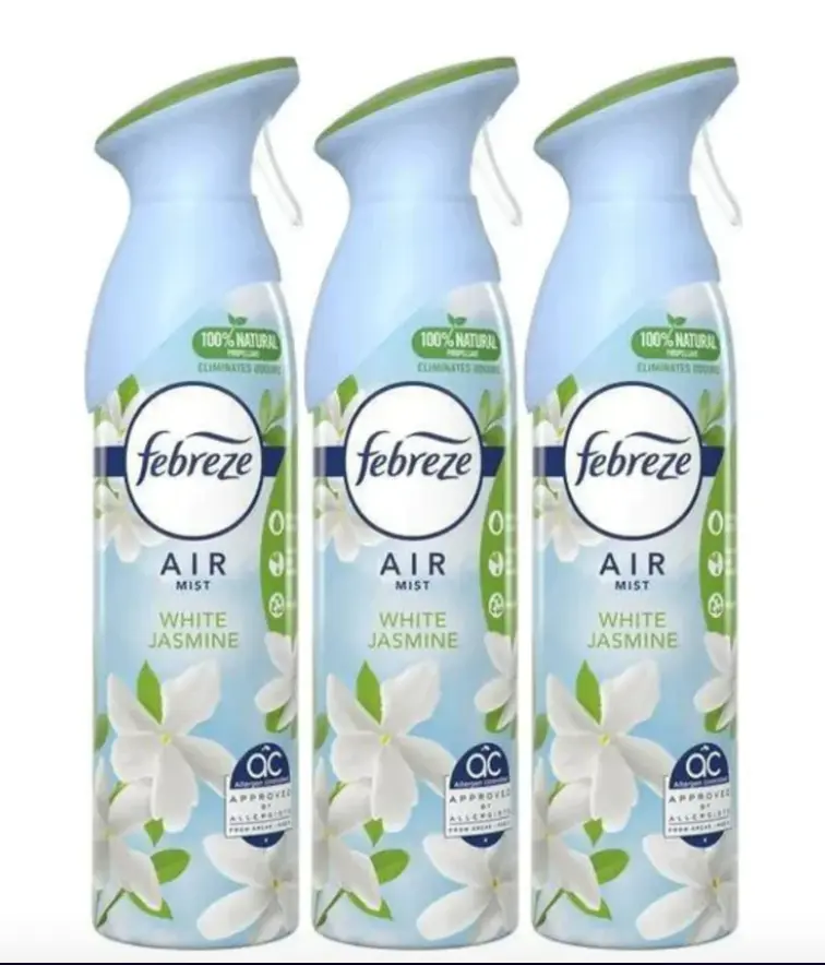 Febreze Air Mist Air Freshener - White Jasmine Scent (3 PACK)