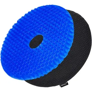 Donut Pillow for Tailbone Pain, Gel Seat Cushion Donut Cushion Hemorrhoid Relief Butt Cushion - Breathable Office Chair Car Gel Cushion for Coccyx Bed Sores Sciatica Postpartum Pregnancy