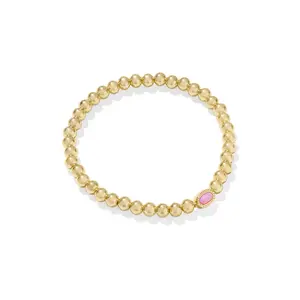 MINI ELAINA STRETCH BRACELET GOLD CARNATION KYOCERA OPAL