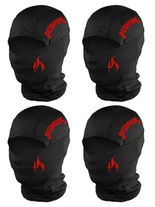 Unisex Letter & Fire Print Balaclava Mask, Breathable Neck Gaiter Headwear for Men/women, Ideal for Outdoor Sports/hiking/fishing/daily Use