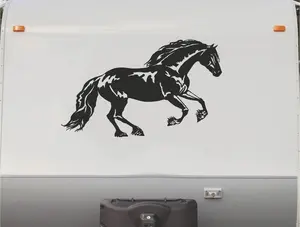 Equestrian Horse Trailer Vinyl Decals - Custom Stickers for Enclosed Trailers