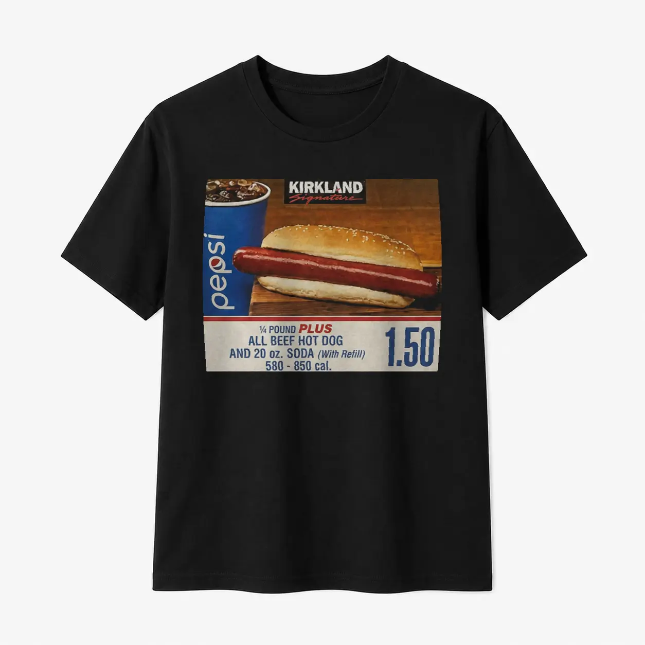 100% Cotton Men's Warehouse Hot Dog Meme Graphic T-Shirt, Crew Neck Short Sleeve Tee, Casual Streetwear Top for Summer, Everyday Wear and Gifts