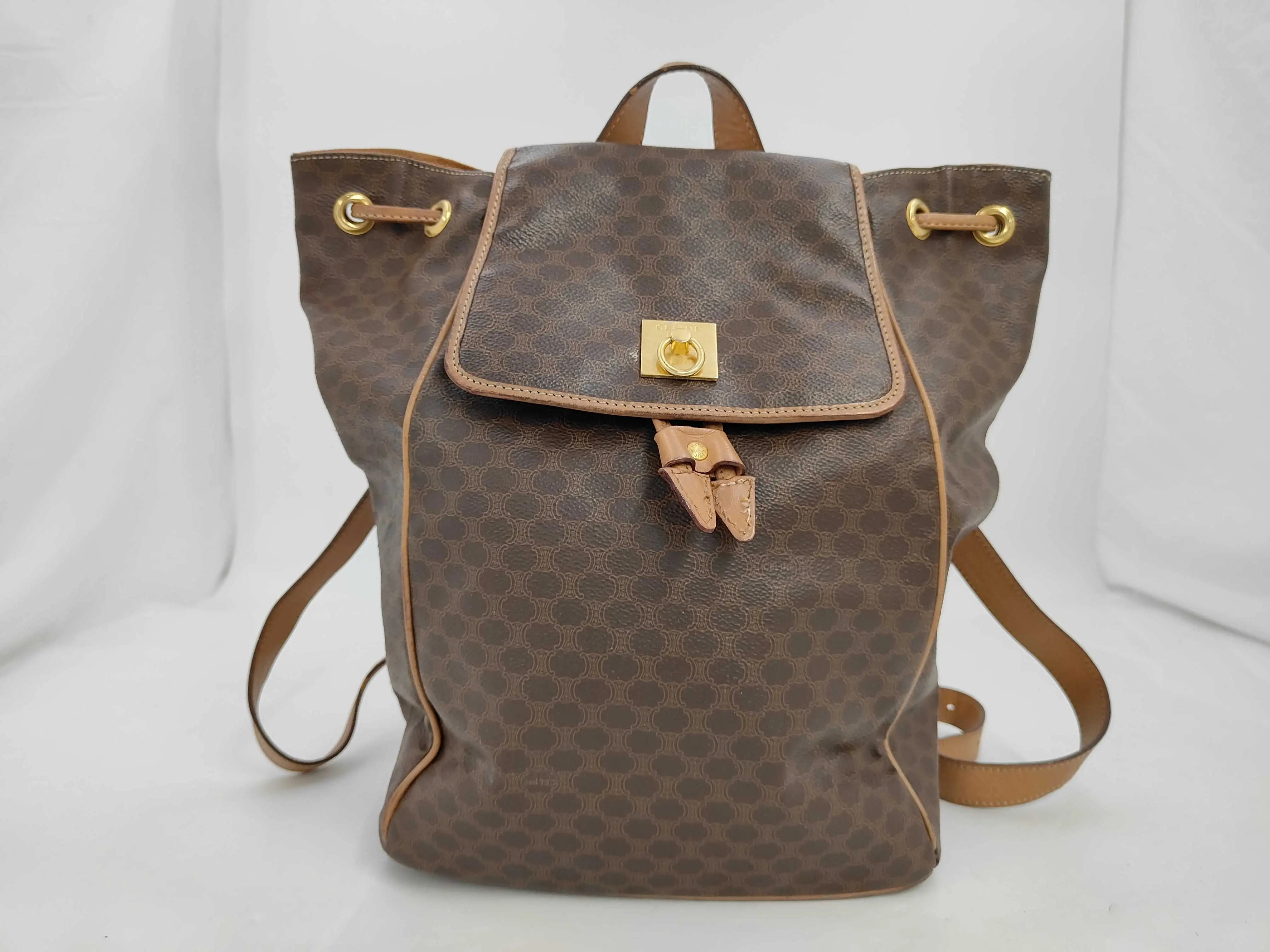 Pre-owned Celine pvc Backpacks Macadam Leather Backpack (268998199)