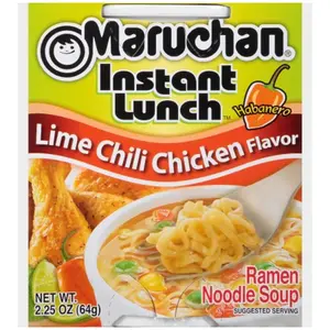 3x Maruchan Lime Chili Chicken Habanero Cup Ramen Noodle Soup Snack Bulk Pack Party Favor 2.25oz