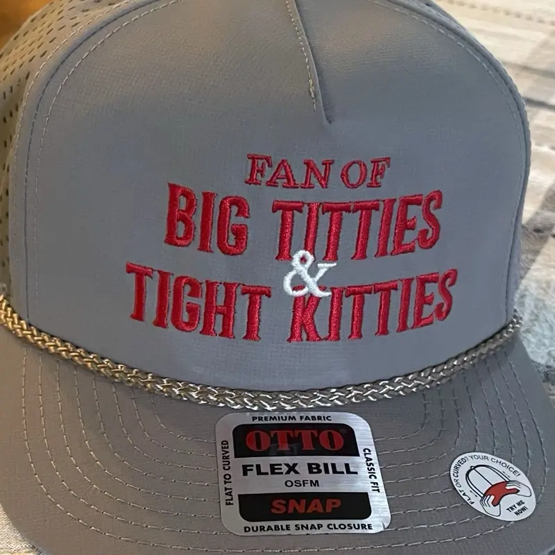 Big Titties & Tight Kitties Laser mesh Flex Bill SnapBack
