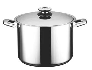 Professional Platinum Stock Pots - 12 Quart/20 Quart Stainless Steel Cookware with Heat Distributing Properties for Even Cooking with Handle & Nutrient Retention Feature