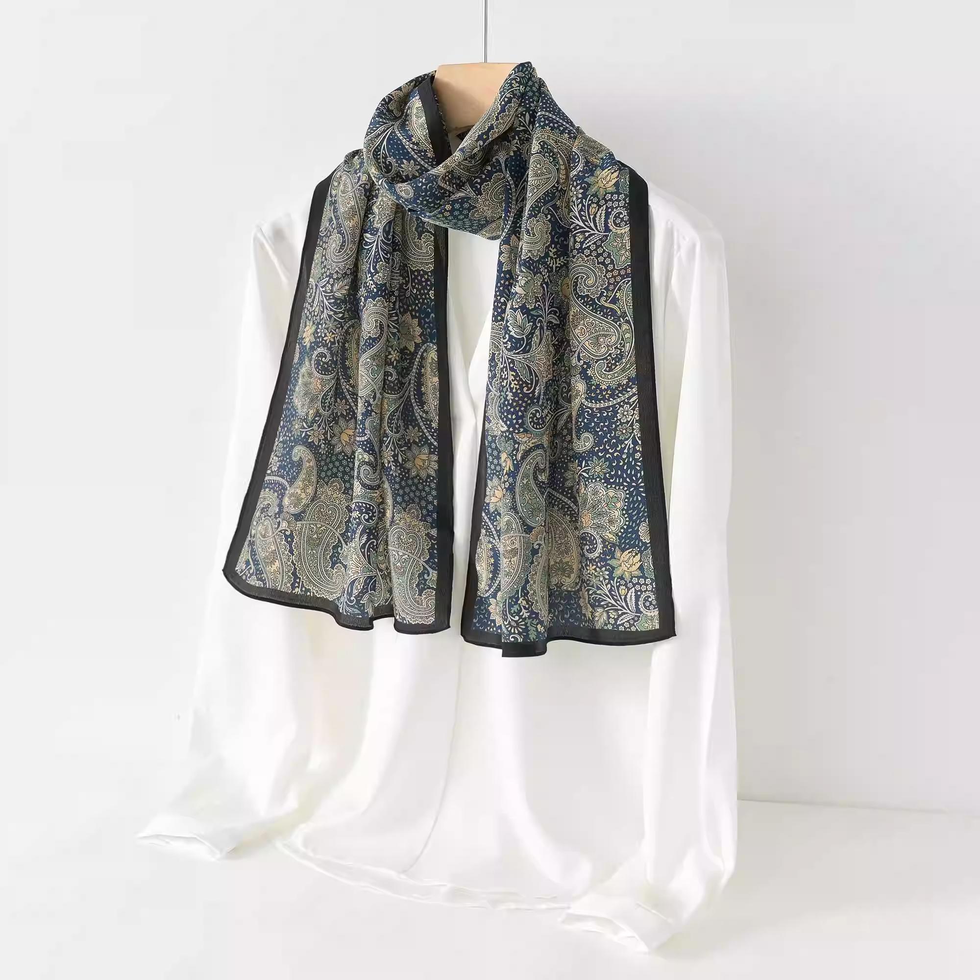 dragon scarf Premium Mulberry Silk Long Scarf for Women, 100% Genuine Silk, Wrap Style for Personal Use or Gift, Elegant Long Shawl, 2026 New Collection