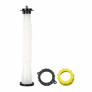 KoolProducts Gas Can Spout Replacement Kit with Gasket Cap & Stopper for Plastic Cans & Jugs 1-3/4" Thread Diameter