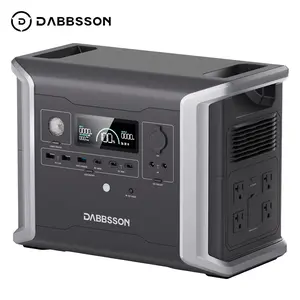 Dabbsson DBS1300 Portable Power Station 1330Wh Capacity, Solar Generator, 1200W AC Output for Outdoor Camping, Home Backup, Emergency, RV, Off-Grid