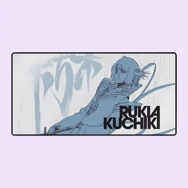 Rukia Bleach Anime Mouse Pad, Soul Reaper Desk Mat Pc Accessories – FASTSHIPPING