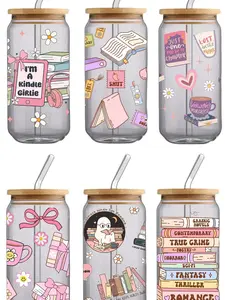 Bookish Girl Sipper Glass, The Booklover’s Tumbler Collection for Daydreaming Bookworms, Kindle Girlies & Cozy Page-Turners, Washable Bottle