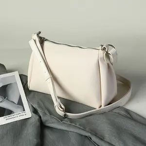 1pc Women's Large Capacity Hobo Underarm Bag Fashion Trendy Multi-carry Crossbody Shoulder Bag with Adjustable Strap Wear-resistant Litchi Grain Soft Leather Secure Anti-lost Zipper Closure for Women Students Office Ladies Commuting Work Shopping Dating
