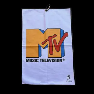 MTV -  Small 16" x 24" Tour Caddy Towel for Golfers, Portable Absorbent Sports Towel for Tour Golf Bag Use Scotty