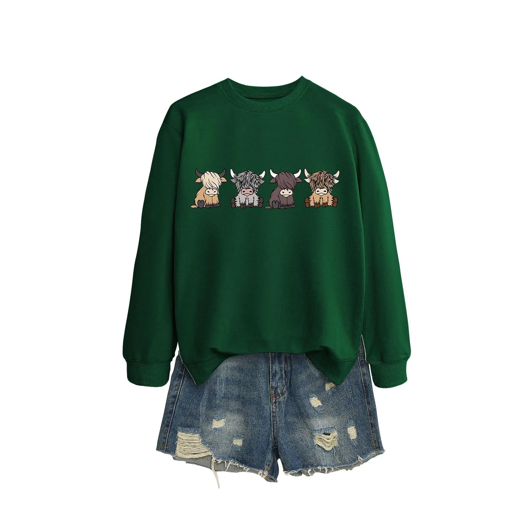 Deep green hoodie (color picture)