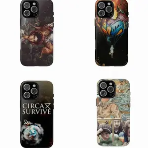 Circa Survive Rock Band Post Hardcore Emo Music Fan Merch Graphic Album Fan Art Trendy Tough Phone Case. Edgy Grunge Aesthetic Heavy Duty Shockproof Protective Smartphone Cover for iPhone 17 Pro Max 16 Air 15 14 13 12 11.