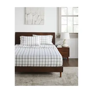 Superior Plaid Flannel Cotton Deep Pocket SheetSet, Twin XL