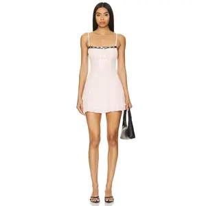 MORE TO COME Mallory Mini Dress in Baby Pink