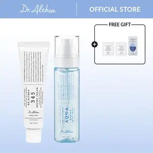 DR.ALTHEA Soothing Barrier Glow Set, Vegan Daily Skincare Kit with Niacinamide for Hydrate-Moisturizing Skin