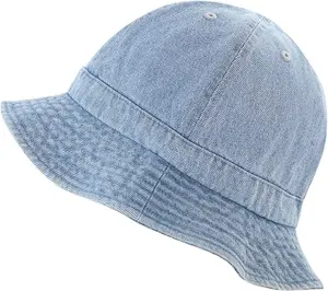 Cotton Long Brim and Deeper & Tennis Packable Summer Fashion Bucket Hat