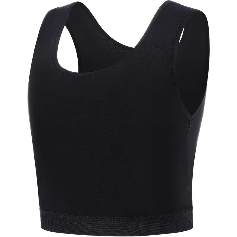 Binder for Transgender Half FTM Binder Trans Breathable Compression BraTops BasicElegant Chic Sleeveless Minimalist Casual Open Front Casual Summer