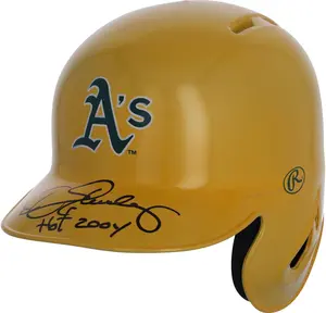 Dennis Eckersley Oakland Athletics Autographed Alternate Chrome Rawlings Mini Batting Helmet with "HOF 04" Inscription - Fanatics Exclusive - Fanatics Authentic Certified