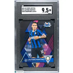 2019 Topps Crystal Lautaro Martinez #74 UEFA Champions League SGC 9.5