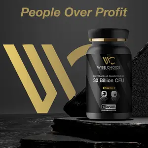 Wise Choice Supplements - Lactobacillus Rhamnosus GG | 30 Billion CFU | 90 Delayed Release Capsules | 3rd Party Tested | High Potency Probiotic | Non-GMO & Gluten Free | Advanced Gut & Immune Support