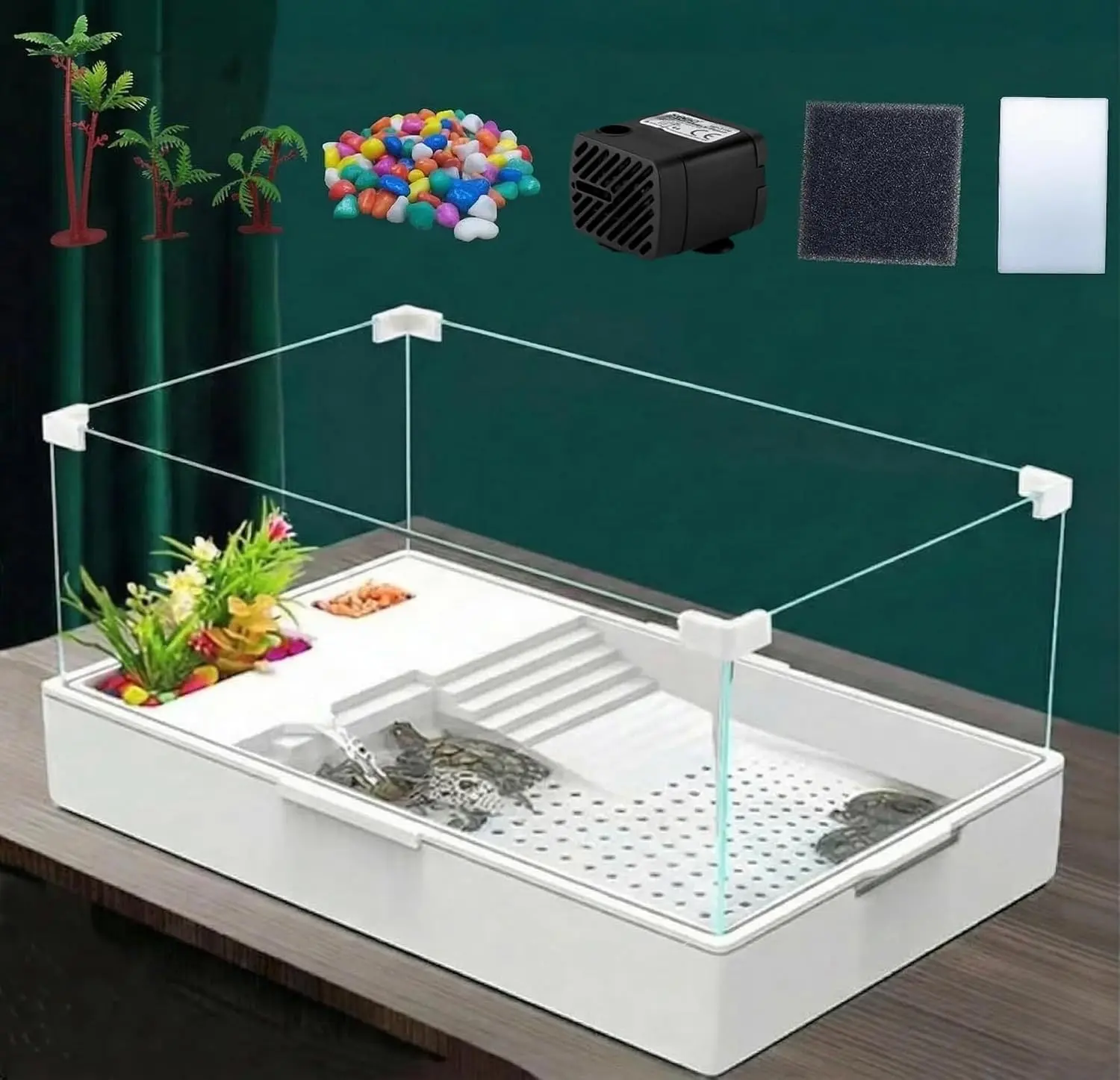 Medium Turtle Tank with Water Pump