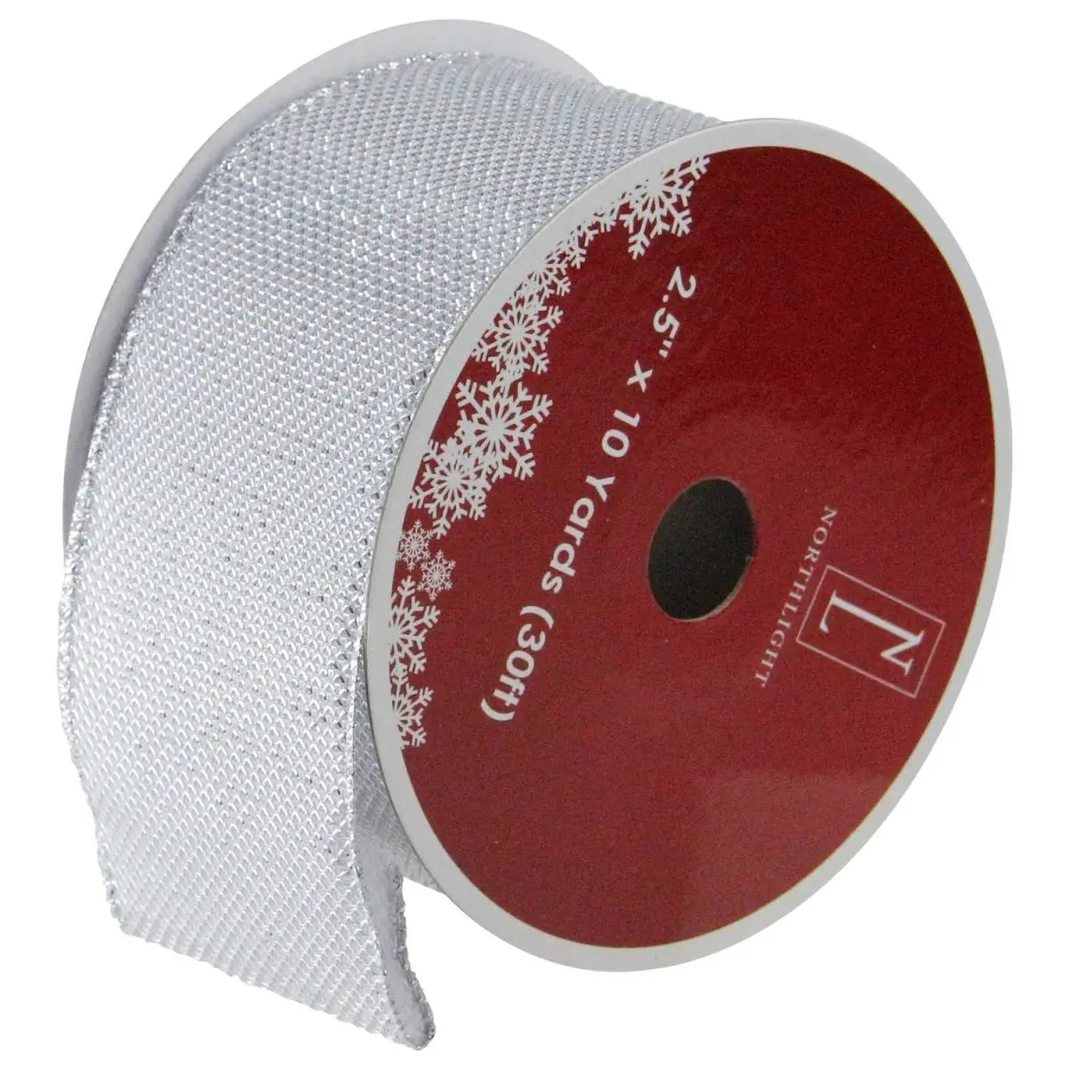 212 MAIN Wired Simply Burlap Craft Ribbon - 2.5x10 in, Gray, Club Pack, Wired Edges, Decor Gifts, Gift Wrapping Supplies, Christmas Finds, Holiday Decorating, Blank Ribbon Christmas Decor